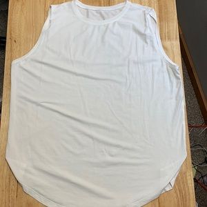 White Lululemon Brunswick Muscle Tank